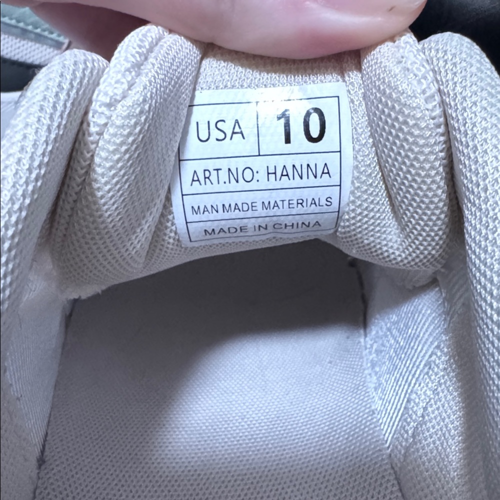 Chunky Mesh & Leather Women’s Sneakers in Beige, Mint & Black - Picture 2 of 3